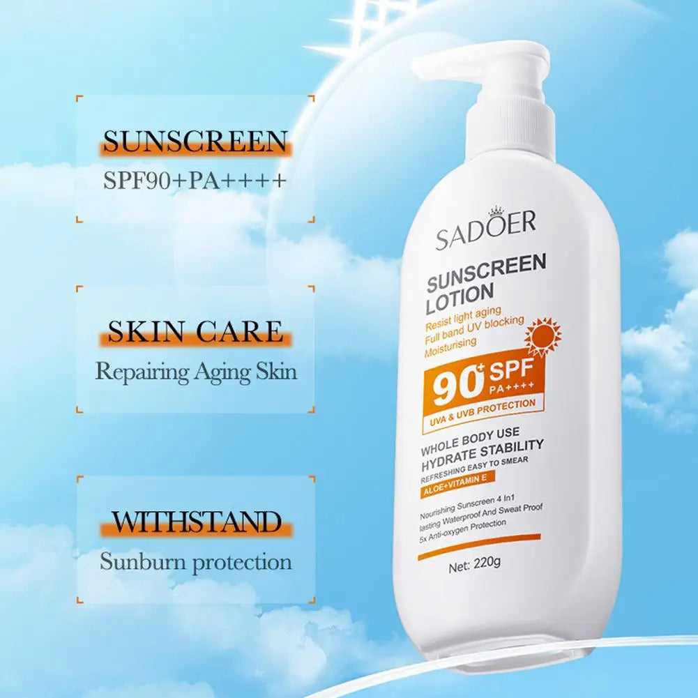 Korean SPF 50 Sunscreen Cream for Face & Body